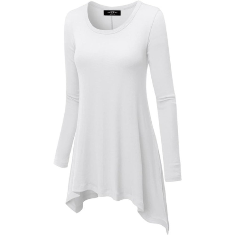Tunic - Long Sleeve Top White